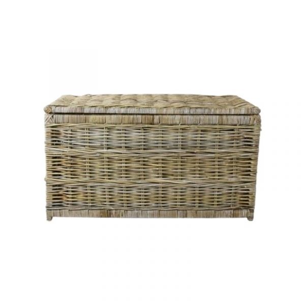 Kentmere Linen Chest / Grey toned rattan chest