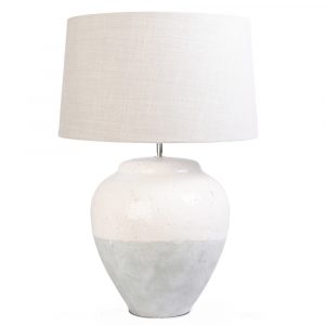 Sennen Concrete Glazed Lamp Base